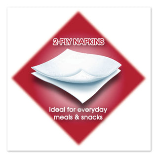 Vanity Fair Everyday Dinner Napkins, 2-Ply, White, 300/Pack