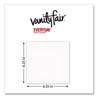 Vanity Fair Everyday Dinner Napkins, 2-Ply, White, 300/Pack