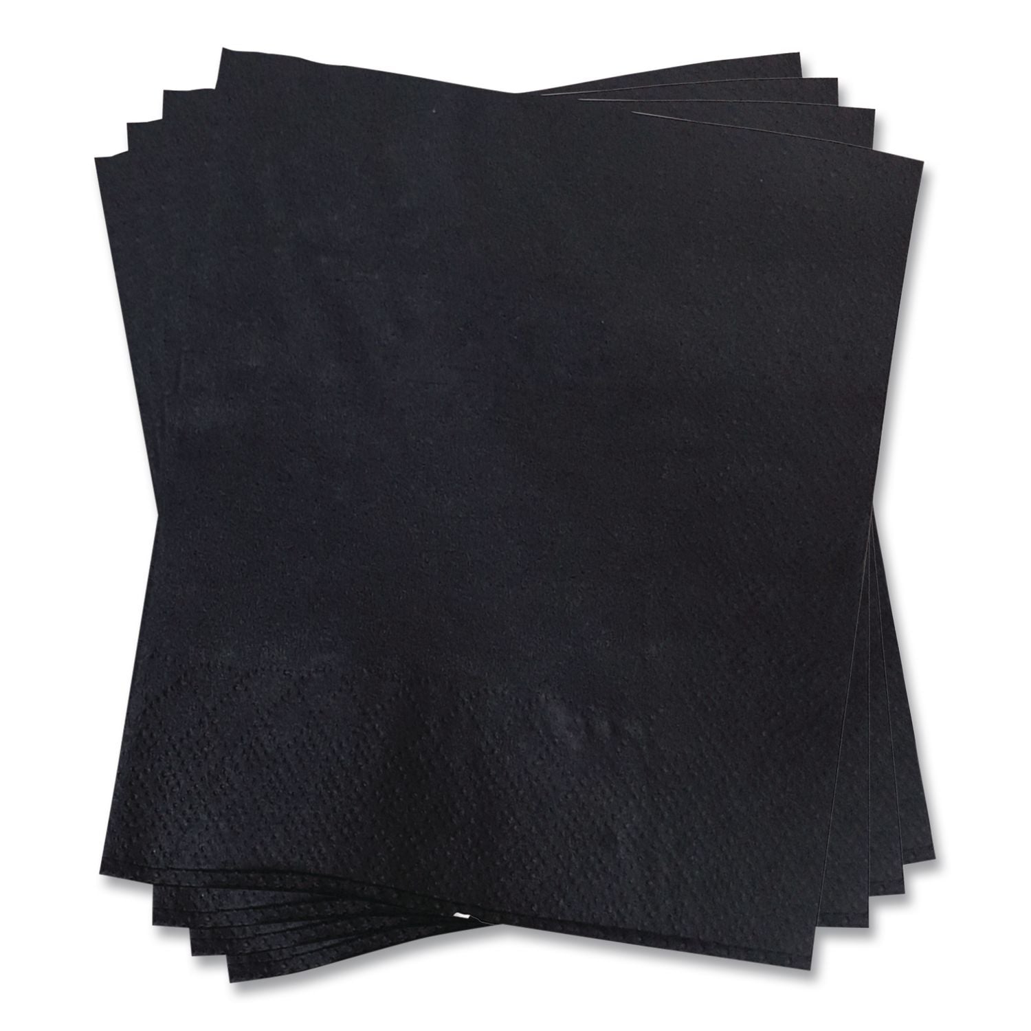 Cocktail Napkins, 2-Ply, 9w x 4.5d, Black, 2,000/Carton