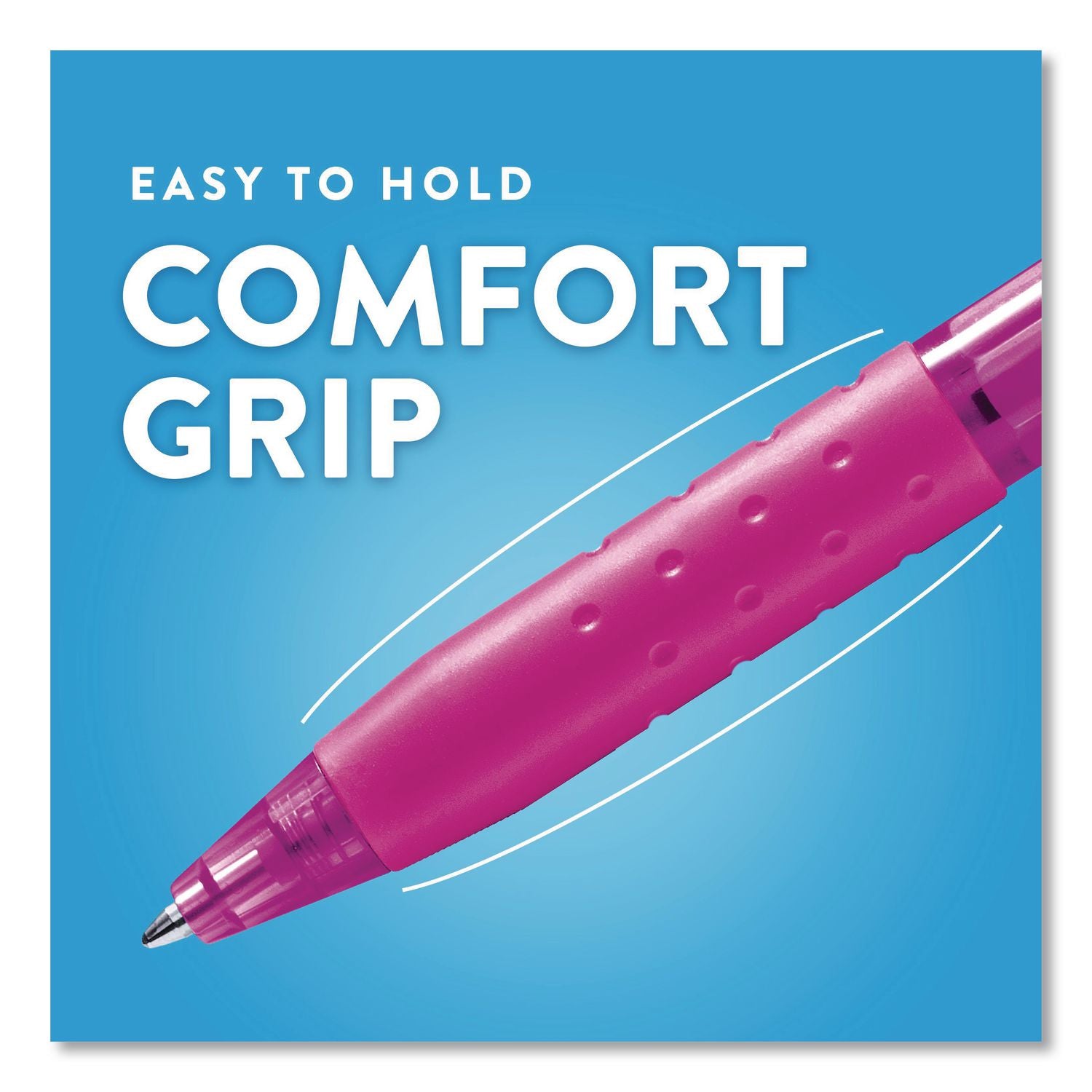 Paper Mate Inkjoy 300 RT Ballpoint Pens - 1 mm Pen Point Size - Retractable - Black, Red, Blue - Assorted Barrel - 8 / Pack