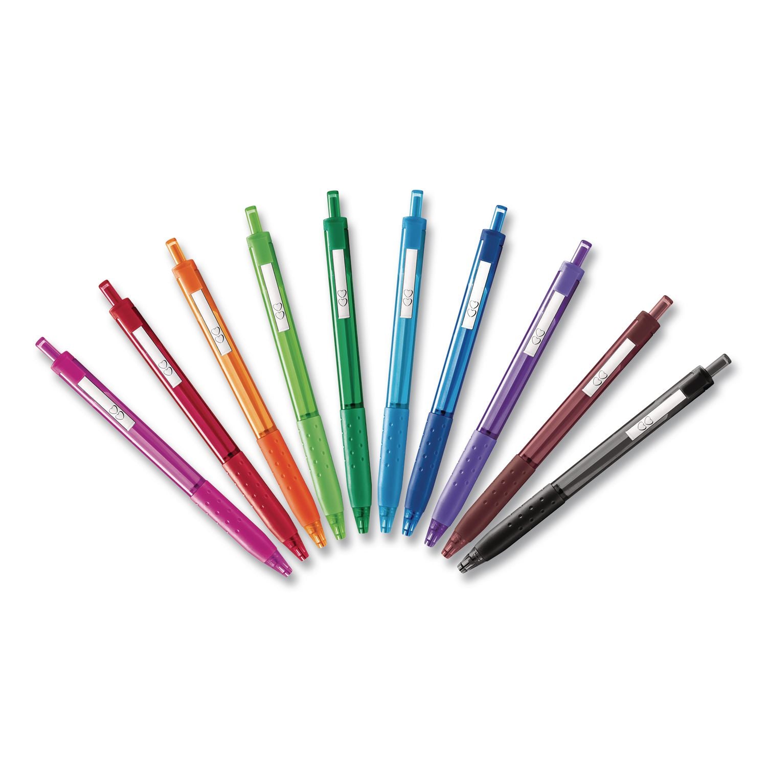 Paper Mate Inkjoy 300 RT Ballpoint Pens - 1 mm Pen Point Size - Retractable - Black, Red, Blue - Assorted Barrel - 8 / Pack