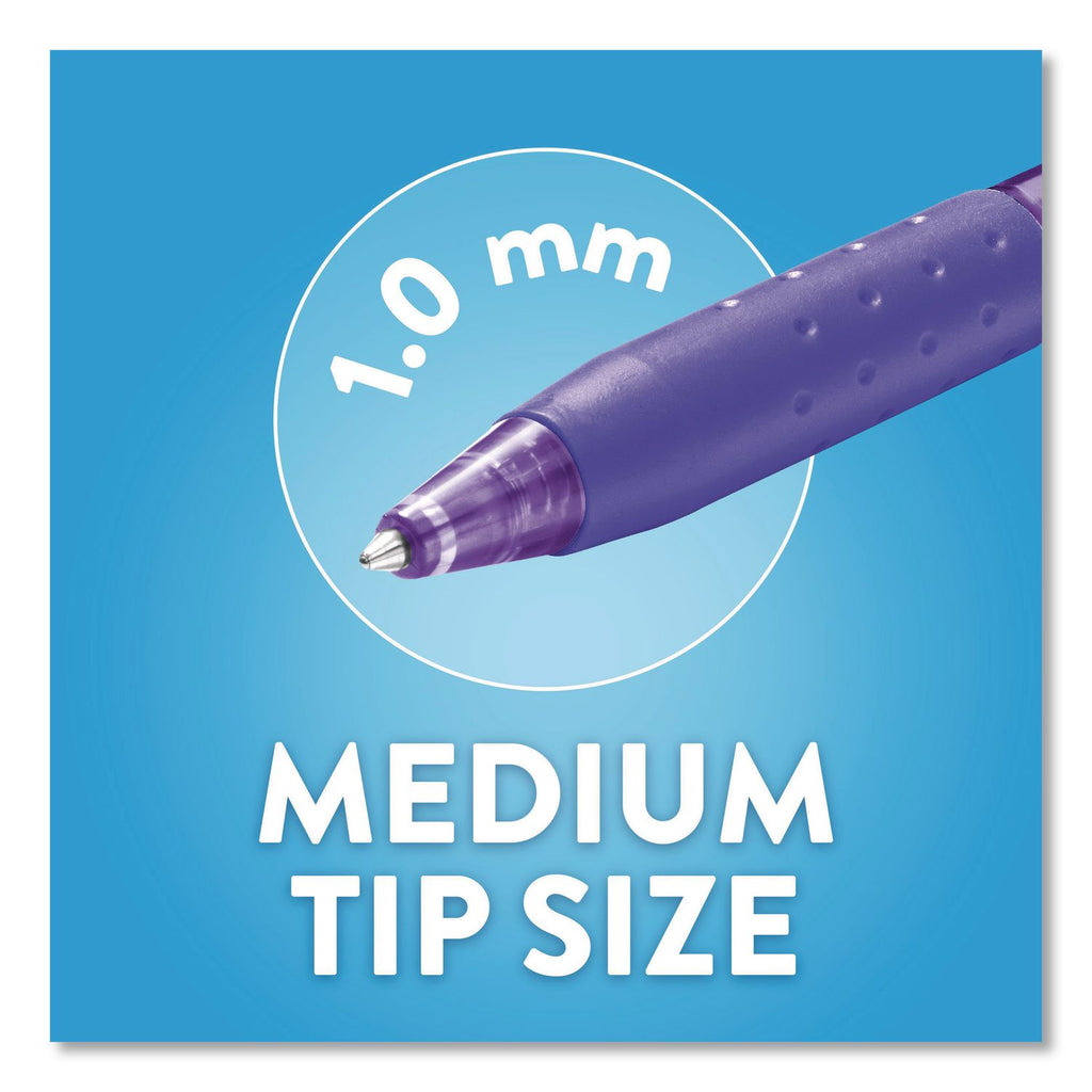 Paper Mate Inkjoy 300 RT Ballpoint Pens - 1 mm Pen Point Size - Retractable - Black, Red, Blue - Assorted Barrel - 8 / Pack
