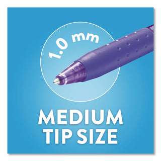 Paper Mate Inkjoy 300 RT Ballpoint Pens - 1 mm Pen Point Size - Retractable - Black, Red, Blue - Assorted Barrel - 8 / Pack