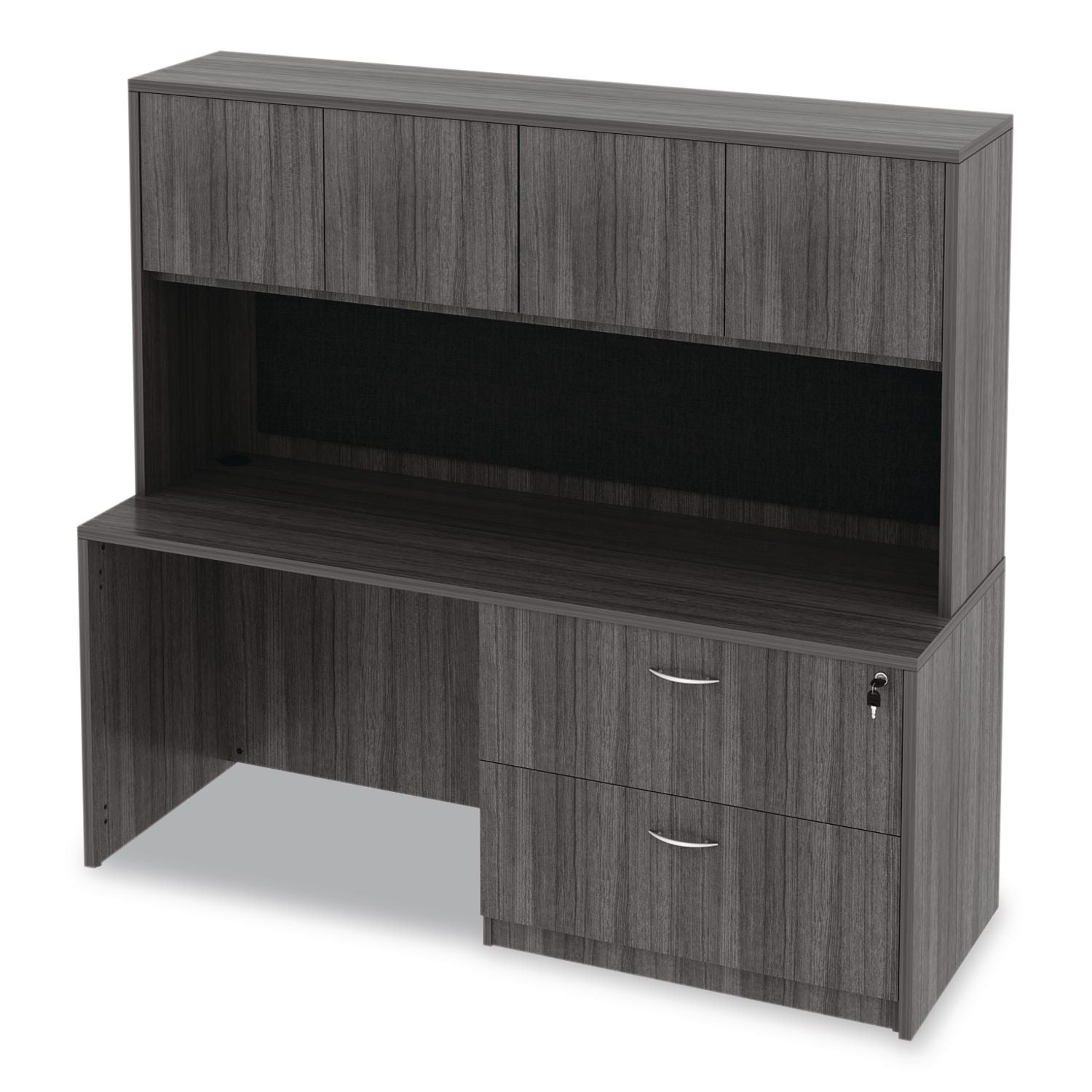 Alera Valencia Series Lateral File, 2 Legal/Letter-Size File Drawers, Gray, 34" x 22.75" x 29.5