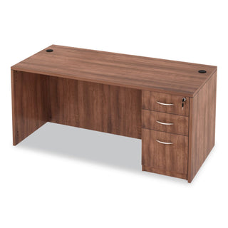 Alera Valencia Series Straight Front Desk Shell, 65" x 29.5" x 29.63", Modern Walnut