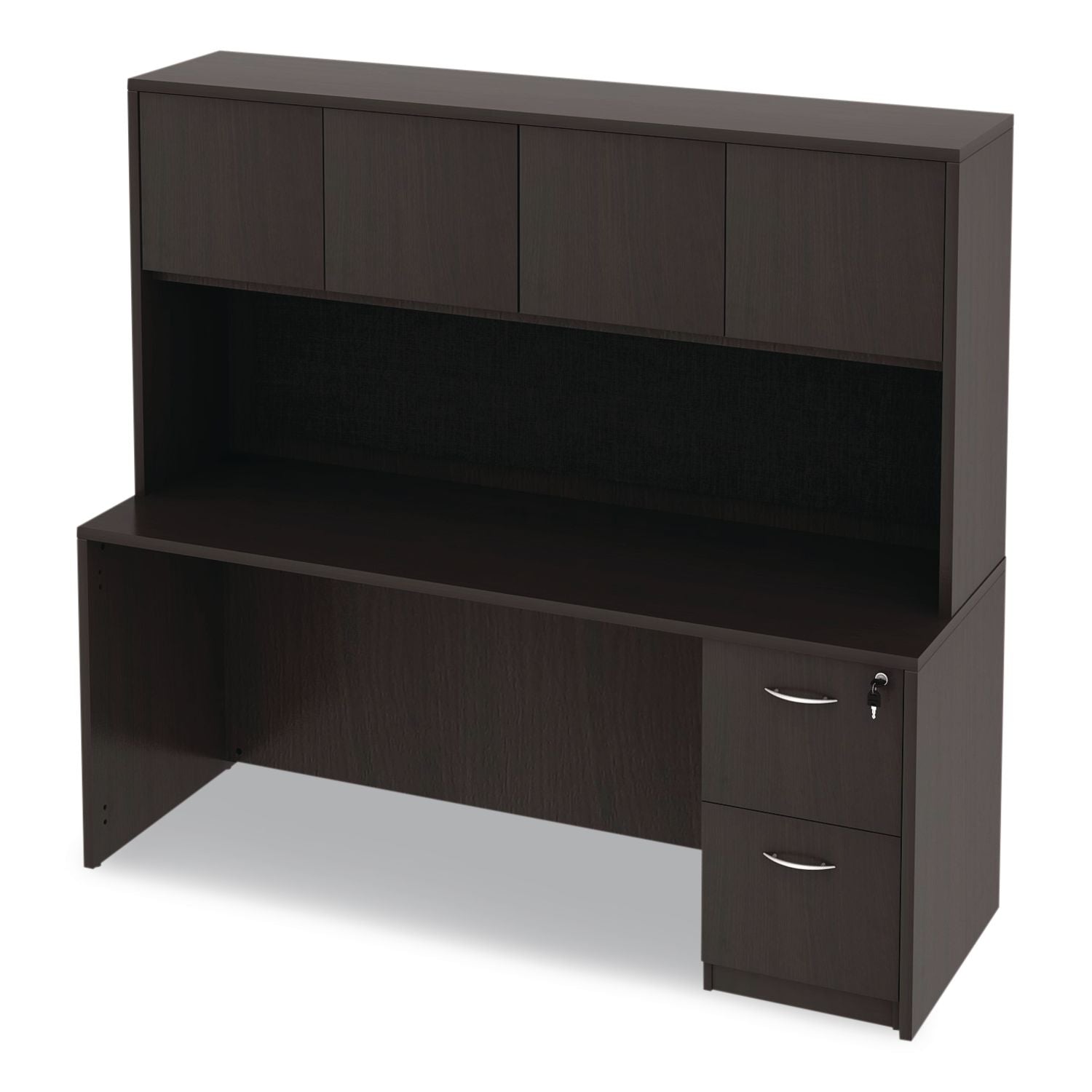 Alera Valencia Series Credenza Shell, 70.88w x 23.63d x 29.5h, Espresso