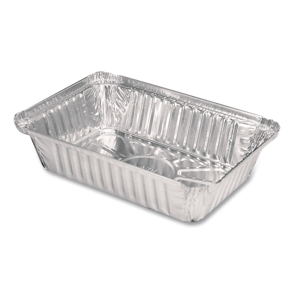 Aluminum Oblong Pan, 1.5-lb Capacity, 5.13 x 7.06 x 1.69, Silver, 500/Carton