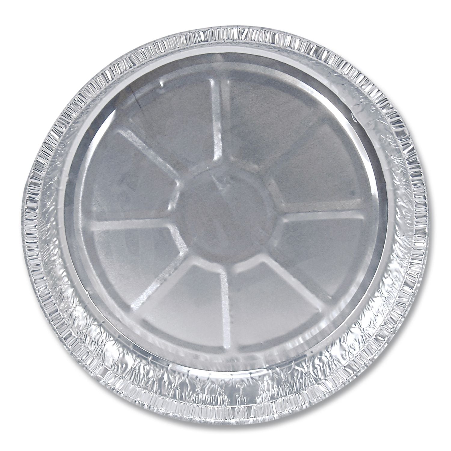 Round Aluminum Container, 24 oz, 7" Diameter, Silver, 500/Carton