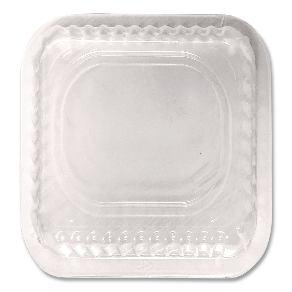 Plastic Dome Lid, 8.25 x 8.25 x 1.5, Clear, 500/Carton