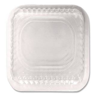 Plastic Dome Lid, 8.25 x 8.25 x 1.5, Clear, 500/Carton