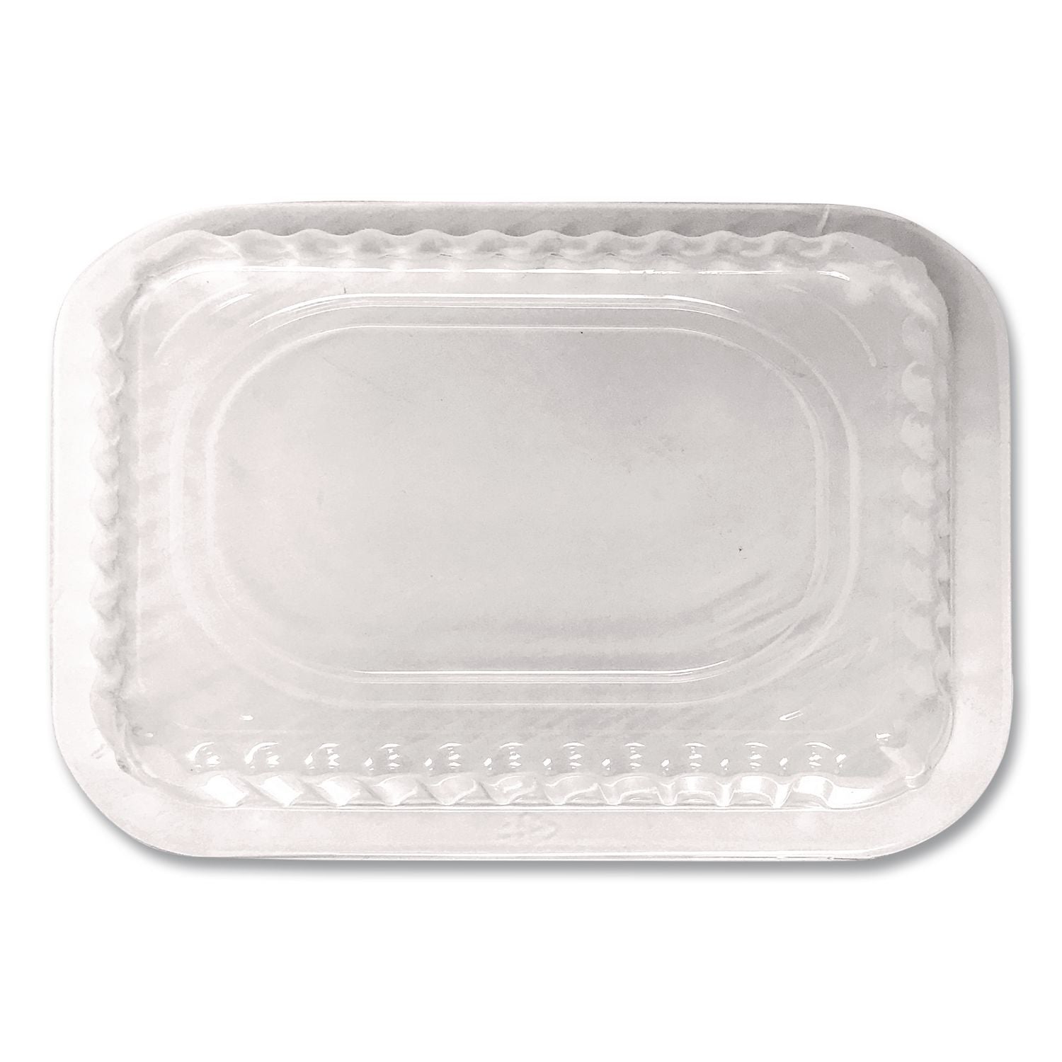 Plastic Dome Lids, Fits Oblong Pans 2061/2062, 8.25 x 5.88, Clear, 500/Carton