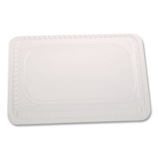 Plastic Dome Lids, Fits Oblong Pans 2061/2062, 8.25 x 5.88, Clear, 500/Carton