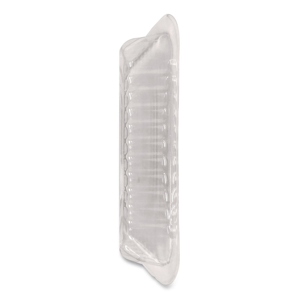 Plastic Dome Lid, Rectangle, Fits 1 lb Oblong Pan 2060, Clear, 500/Carton