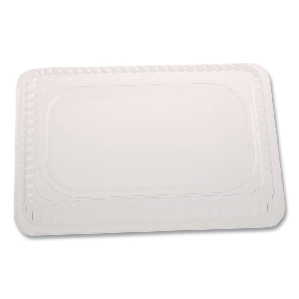 Plastic Dome Lid, Rectangle, Fits 1 lb Oblong Pan 2060, Clear, 500/Carton