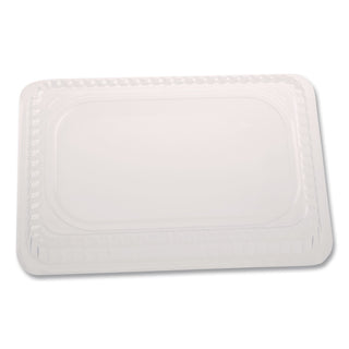 Plastic Dome Lid, Rectangle, Fits 1 lb Oblong Pan 2060, Clear, 500/Carton