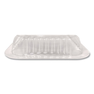 Plastic Dome Lid, Rectangle, Fits 1 lb Oblong Pan 2060, Clear, 500/Carton