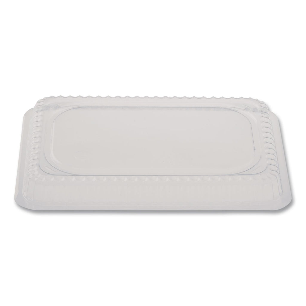 Plastic Dome Lid, Rectangle, Fits 1 lb Oblong Pan 2060, Clear, 500/Carton