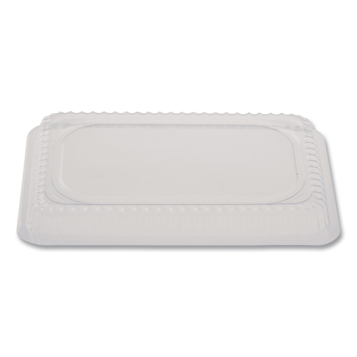 Plastic Dome Lid, Rectangle, Fits 1 lb Oblong Pan 2060, Clear, 500/Carton