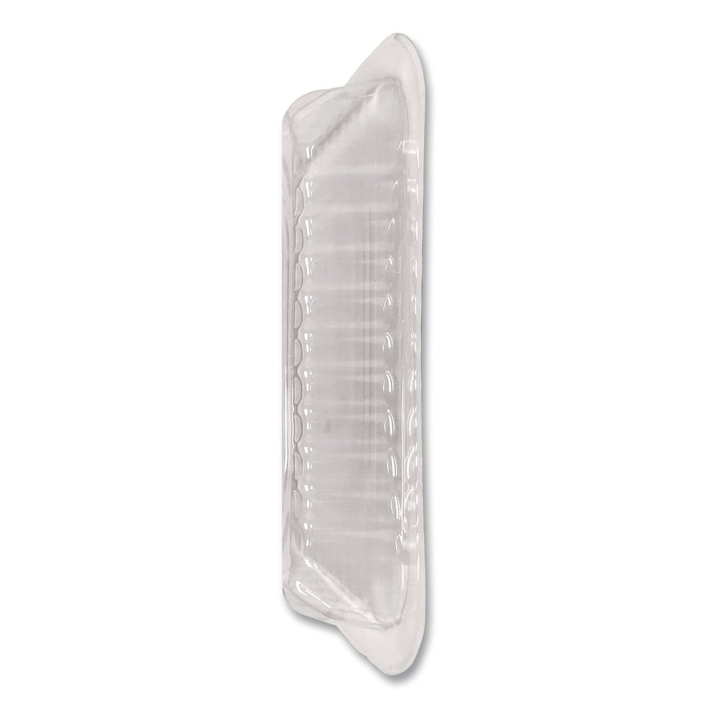 Plastic Dome Lids, Fits 1 lb Oblong Pan, Clear, 1,000/Carton