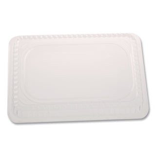 Plastic Dome Lids, Fits 1 lb Oblong Pan, Clear, 1,000/Carton