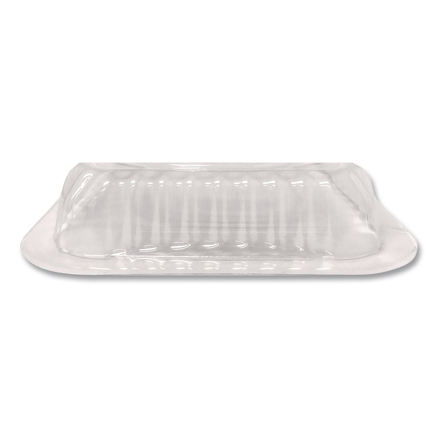 Plastic Dome Lids, Fits 1 lb Oblong Pan, Clear, 1,000/Carton