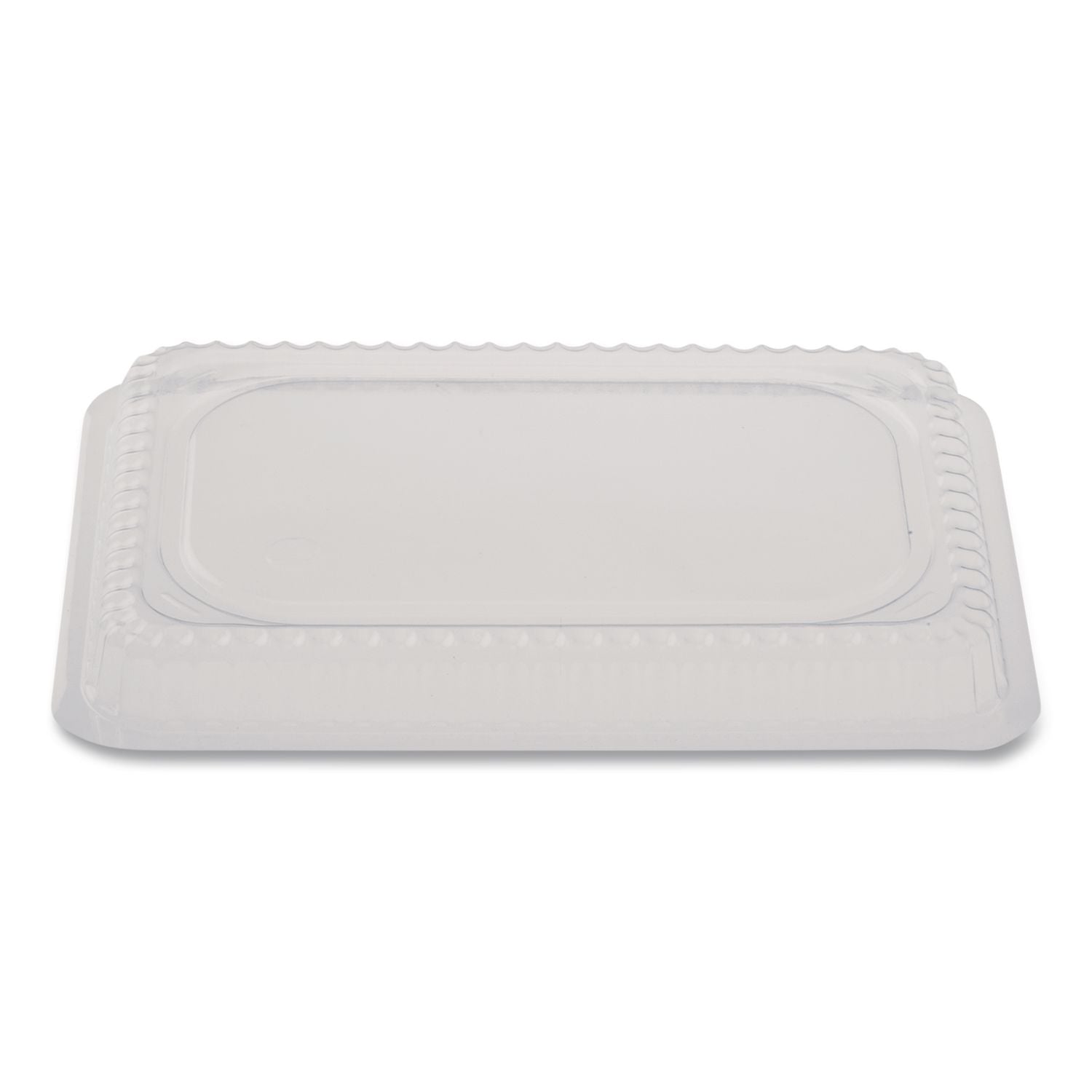 Plastic Dome Lids, Fits 1 lb Oblong Pan, Clear, 1,000/Carton