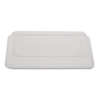Plastic Dome Lids, Fits 1 lb Oblong Pan, Clear, 1,000/Carton