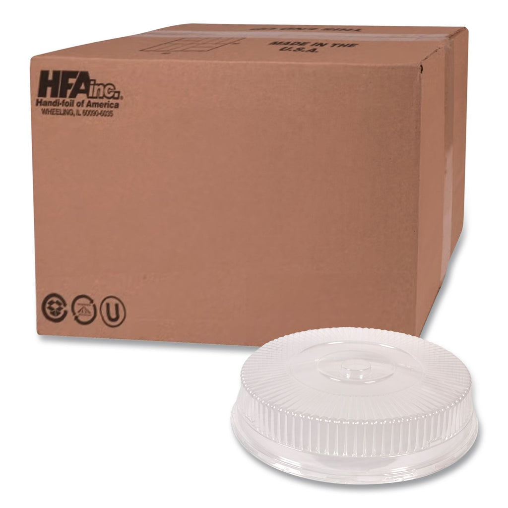 Plastic Dome Lid, 8.25" Diameter x 0.88"h, Clear, 500/Carton