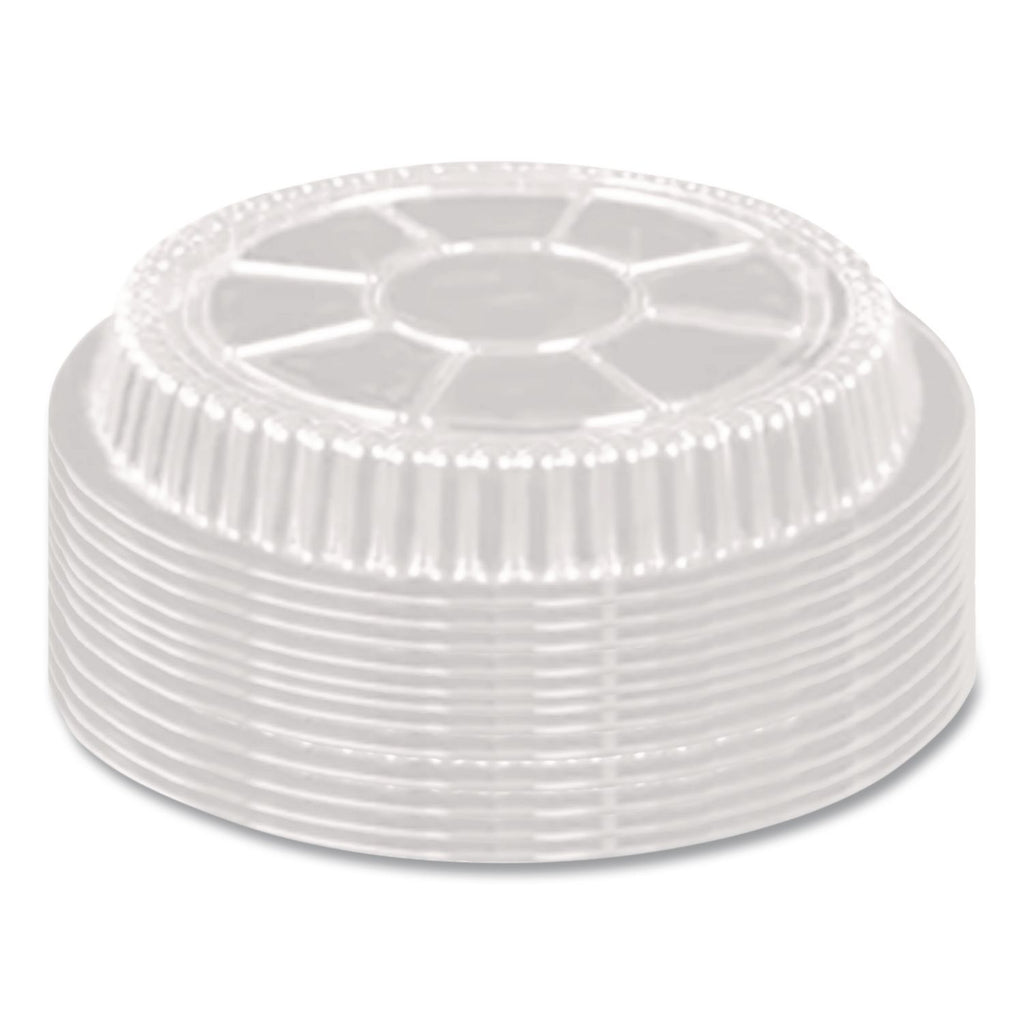Plastic Dome Lid, 8.25" Diameter x 0.88"h, Clear, 500/Carton