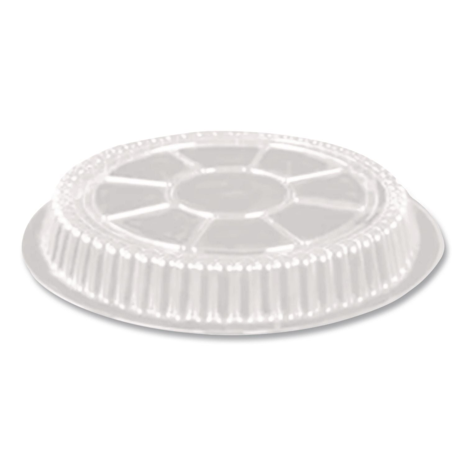 Plastic Dome Lid, 8.25" Diameter x 0.88"h, Clear, 500/Carton