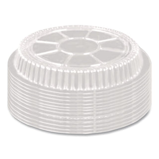 Plastic Dome Lids, Round, Fits 7" Round Pan, 7" Diameter x 0.88"h, Clear, 500/Carton