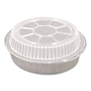 Plastic Dome Lids, Round, Fits 7" Round Pan, 7" Diameter x 0.88"h, Clear, 500/Carton