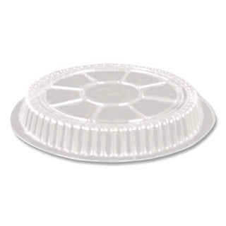 Plastic Dome Lids, Round, Fits 7" Round Pan, 7" Diameter x 0.88"h, Clear, 500/Carton