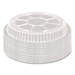 Plastic Dome Lids, Round, Fits 9" Round Pan, 9" Diameter x 0.88"h, Clear, 500/Carton