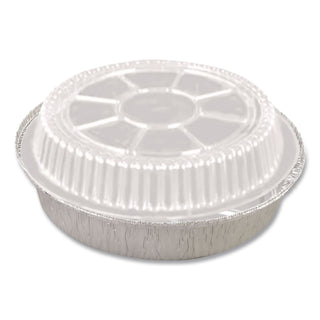 Plastic Dome Lids, Round, Fits 9" Round Pan, 9" Diameter x 0.88"h, Clear, 500/Carton