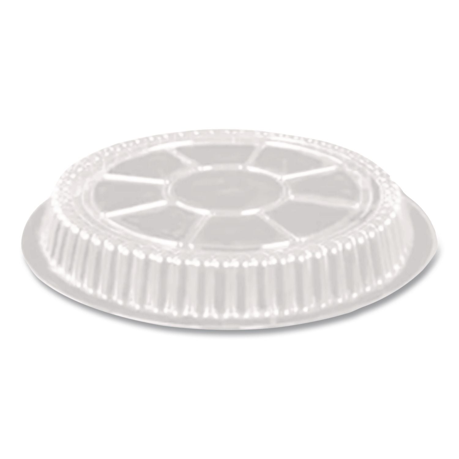 Plastic Dome Lids, Round, Fits 9" Round Pan, 9" Diameter x 0.88"h, Clear, 500/Carton