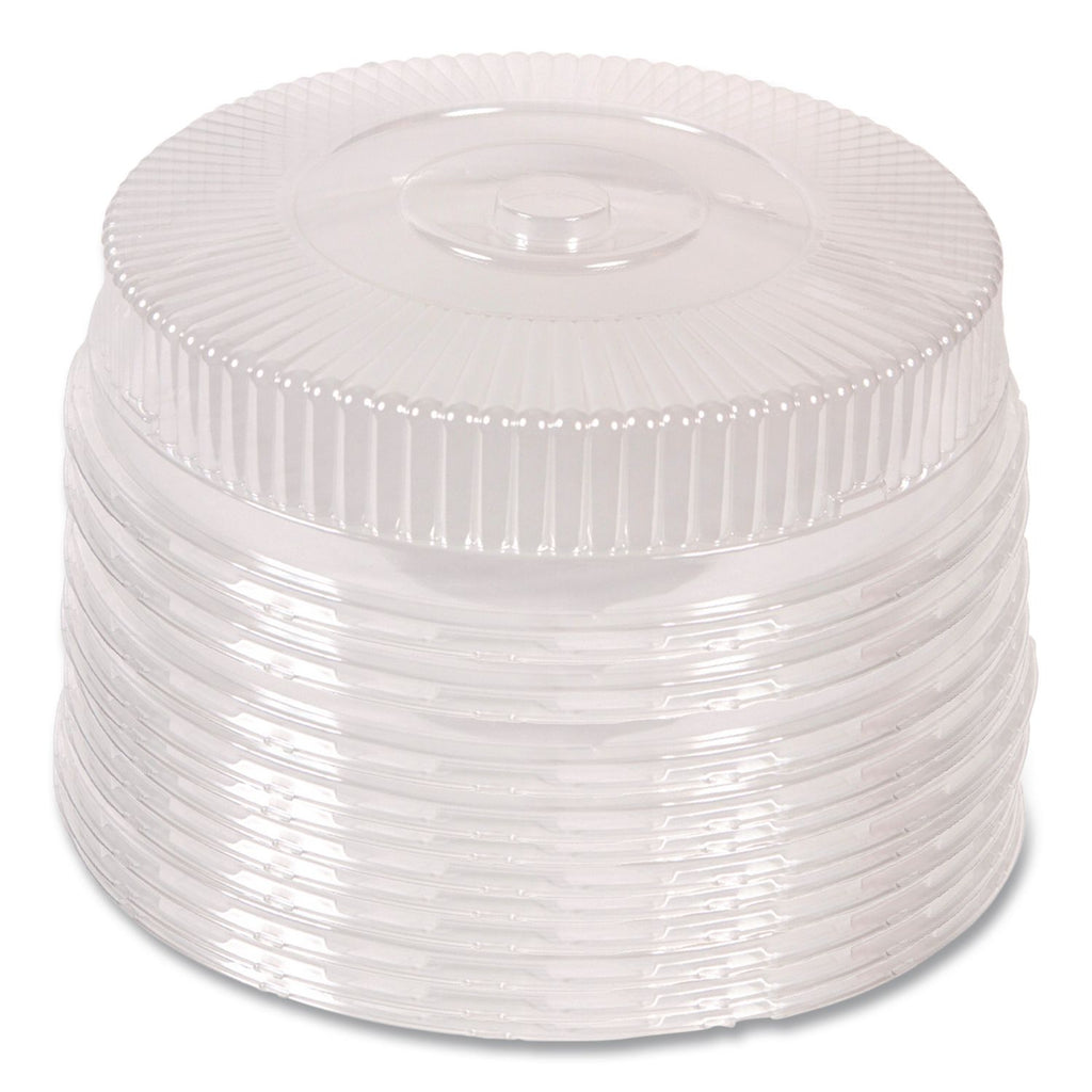 Plastic Dome Lid, Round, Embossed, Fits 212/213, 16" Diameter, Clear, 25/Carton