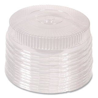 Plastic Dome Lid, Round, Embossed, Fits 212/213, 16" Diameter, Clear, 25/Carton