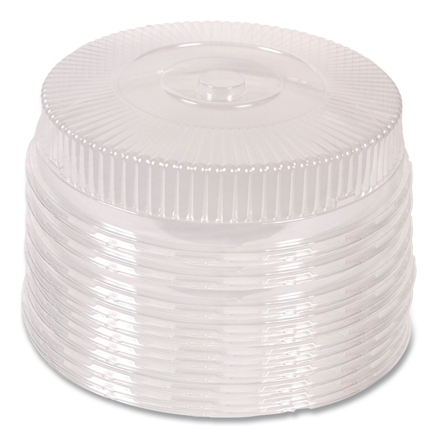 Plastic Dome Lid, Round, Embossed, Fits 212/213, 16" Diameter, Clear, 25/Carton