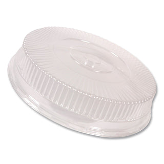 Plastic Dome Lid, Round, Embossed, Fits 212/213, 16" Diameter, Clear, 25/Carton