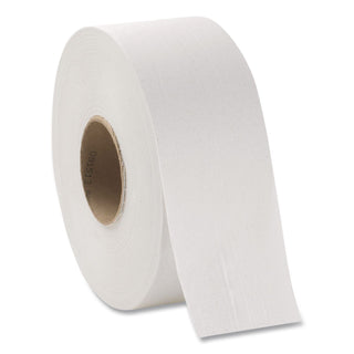 Jumbo Jr. 1-Ply Bath Tissue Roll, Septic Safe, White, 3.5" x 2,000 ft, 8 Rolls/Carton