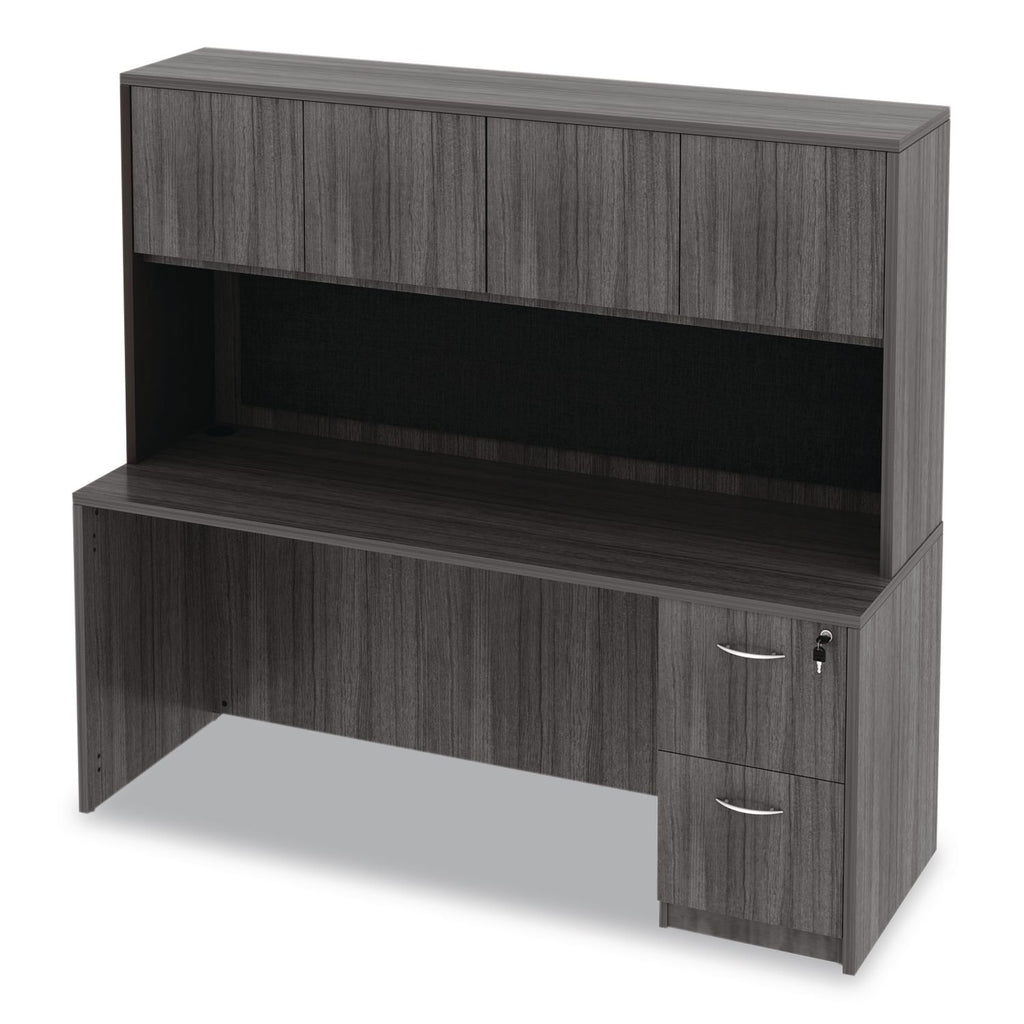 Alera Valencia Series Credenza Shell, 70.88w x 23.63d x 29.5h, Gray