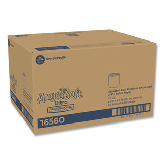 Angel Soft ps Ultra 2-Ply Premium Bathroom Tissue, Septic Safe, White, 400 Sheets/Roll, 60/Carton
