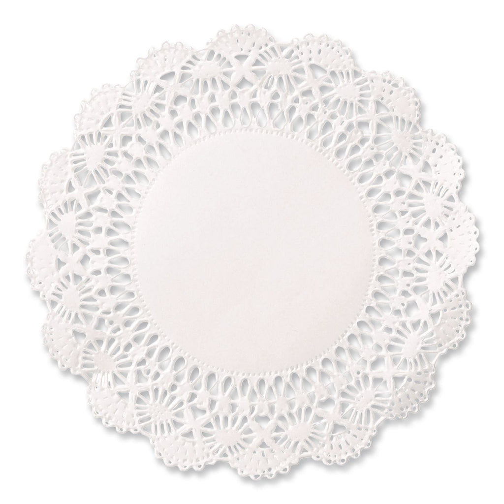 Cambridge Lace Doilies, Round, 12", White, 1,000/Carton