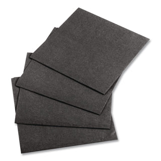 Beverage Napkins, 1-Ply, 10 x 10, Black, 1000/Carton