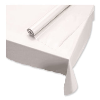 Plastic Roll Tablecover, 40" x 100 ft, White