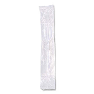 Economy Cutlery Kit, Fork/Knife/Spoon/Napkin, White, 250/Carton