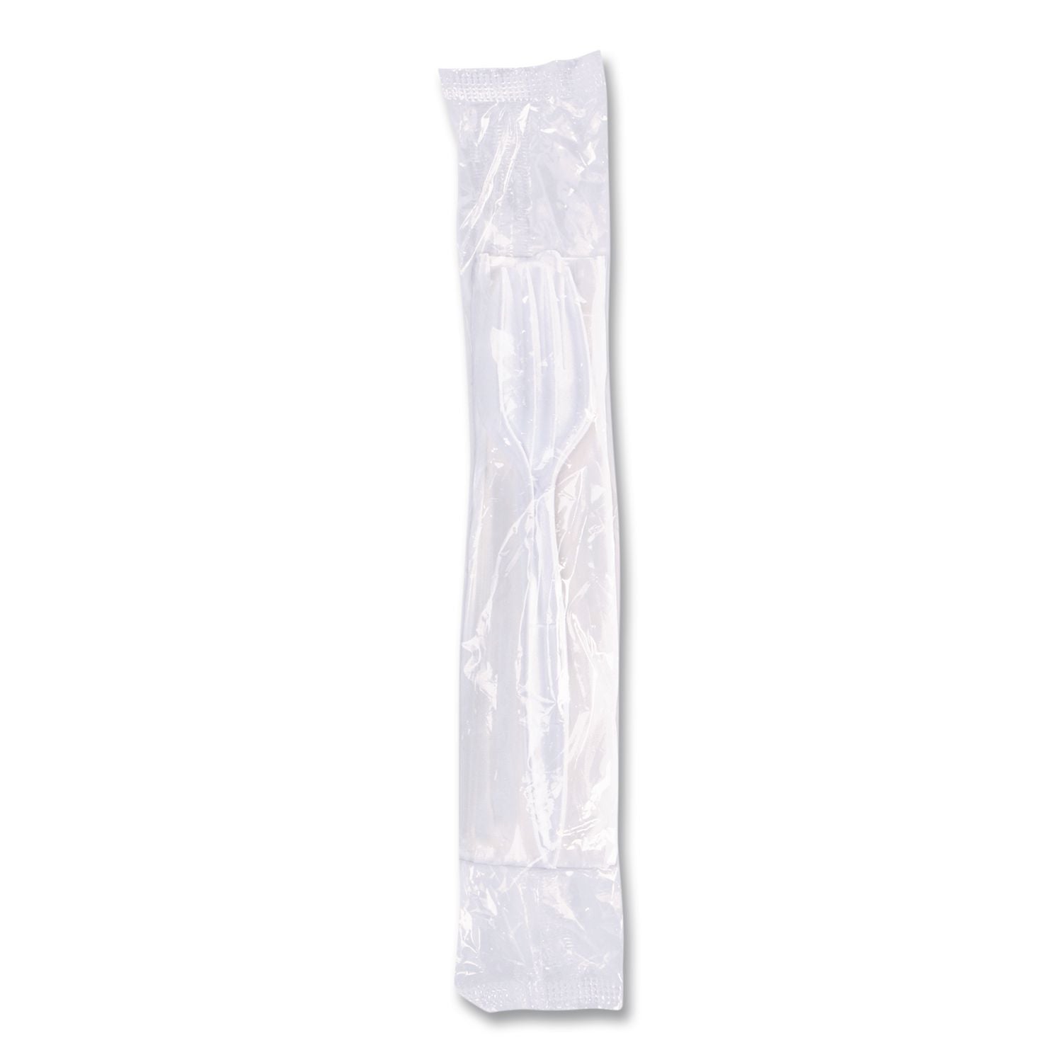 Economy Cutlery Kit, Fork/Knife/Spoon/Napkin, White, 250/Carton