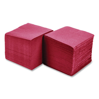 Beverage Napkins, 2-Ply, 9 1/2 x 9 1/2, Red, 1000/Carton