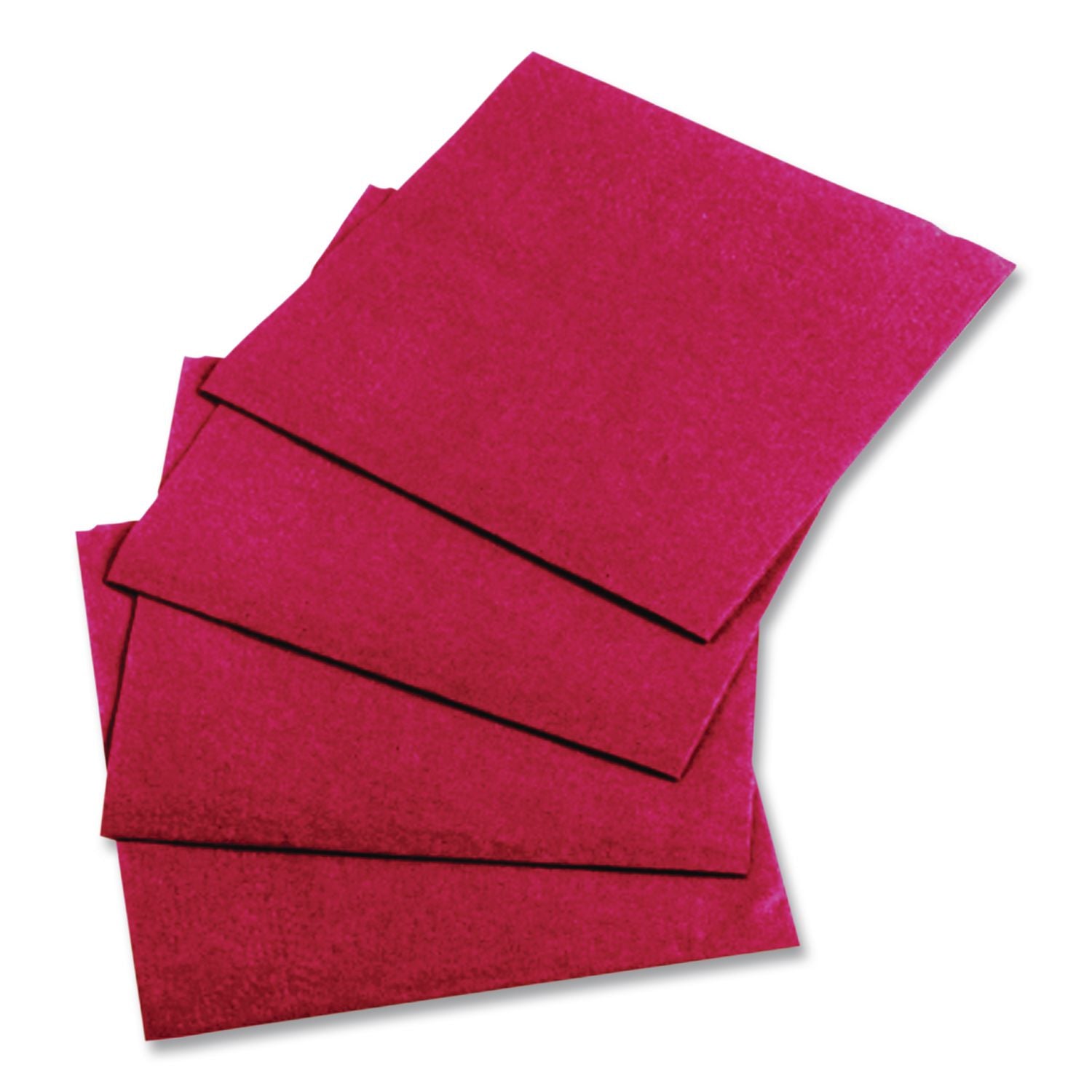 Beverage Napkins, 2-Ply, 9 1/2 x 9 1/2, Red, 1000/Carton